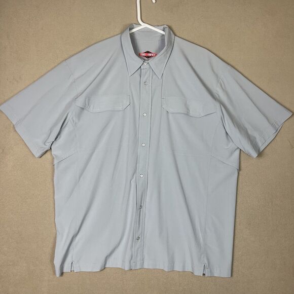 Tru Spec Shirt Mens Extra Large Gray Button Up Work Uniform Tactical Adult - Picture 1 of 13